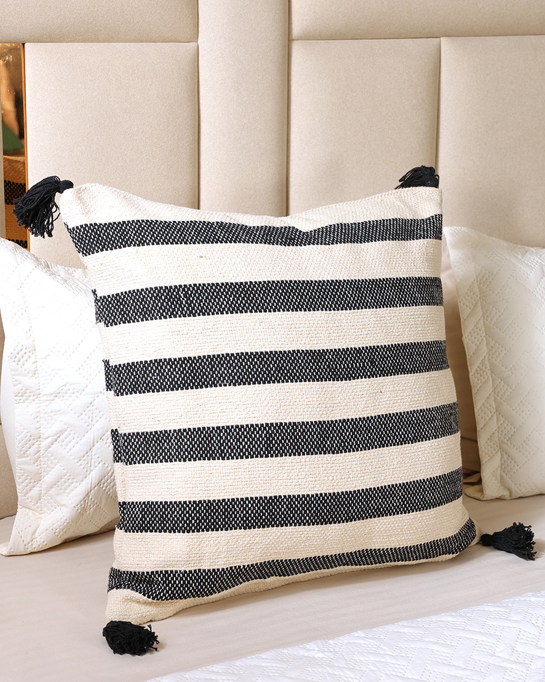 WOVEN STRIPE CUSHION