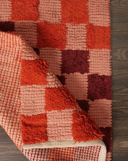 Autumn Grid Handwoven Rug