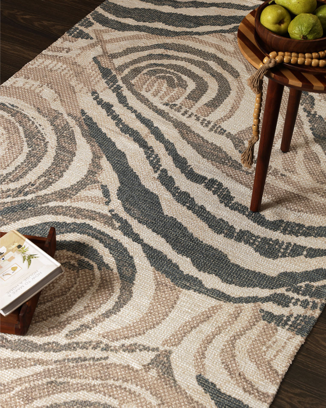 Desert Swirl Soft Chenille Rug