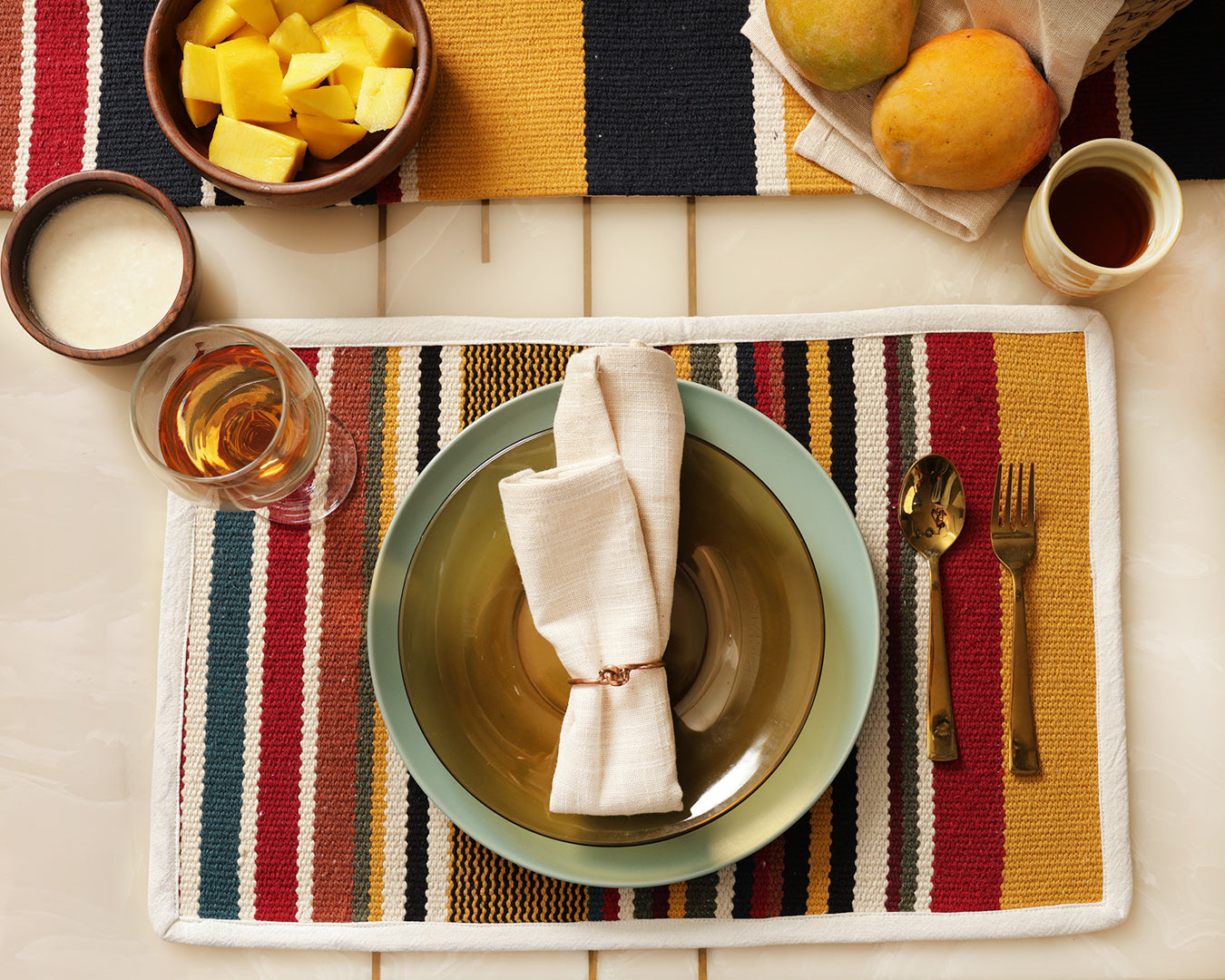 Evara Stripe Table Mats