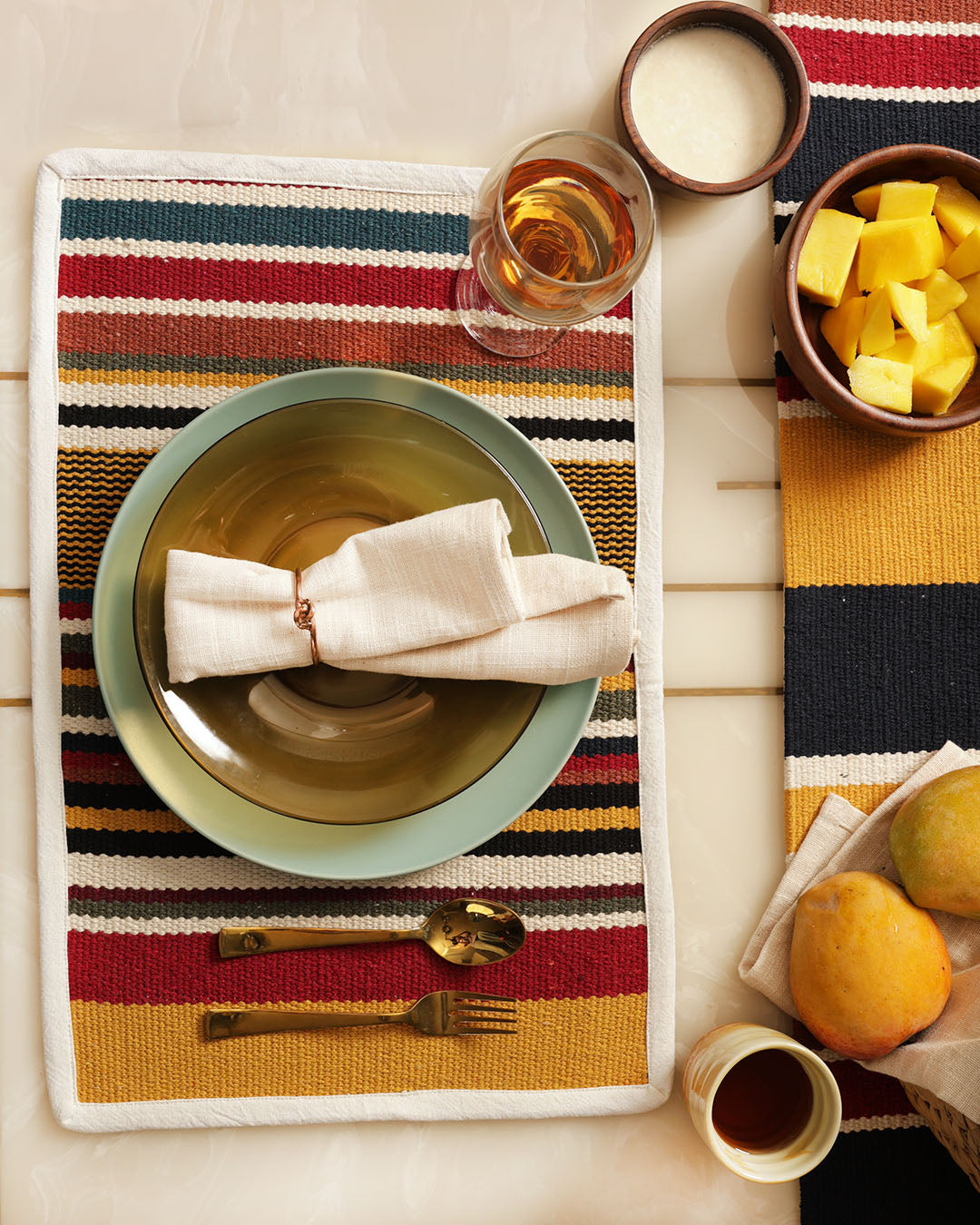 Evara Stripe Table Mats