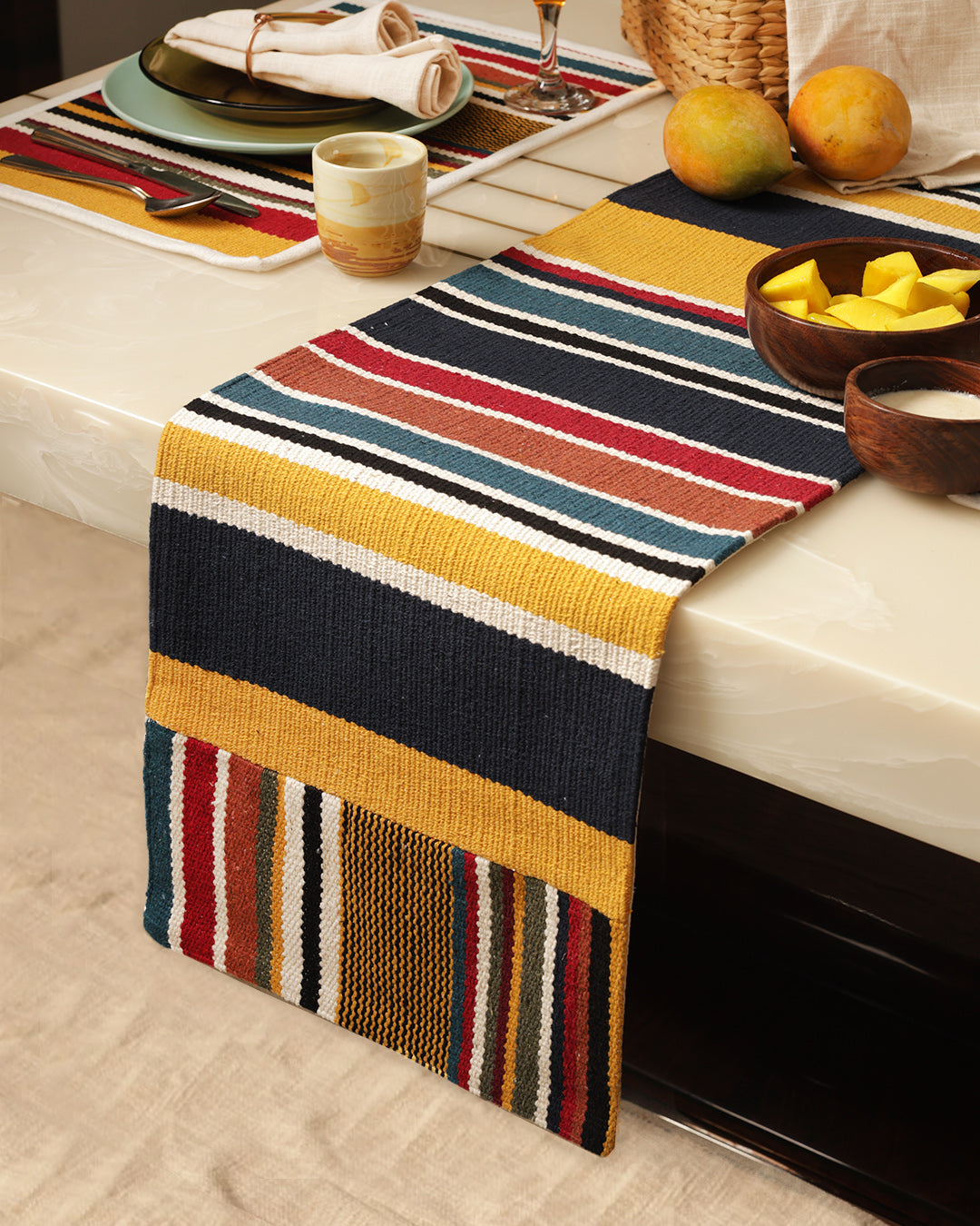Evara Stripe Table Runner